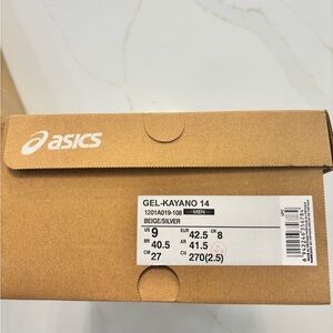ASICS Gel-Kayano 14 Beige and Silver Sneakers